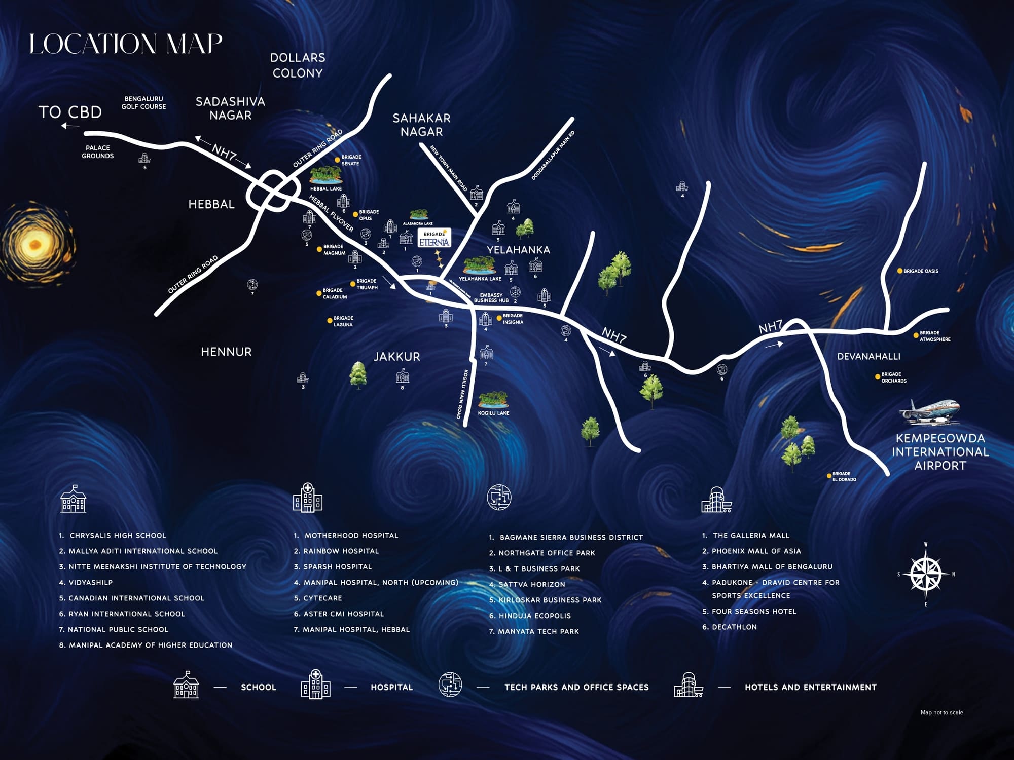 Brigade Eternia Yelahanka Location Map Brigade Eternia Yelahanka Location Map